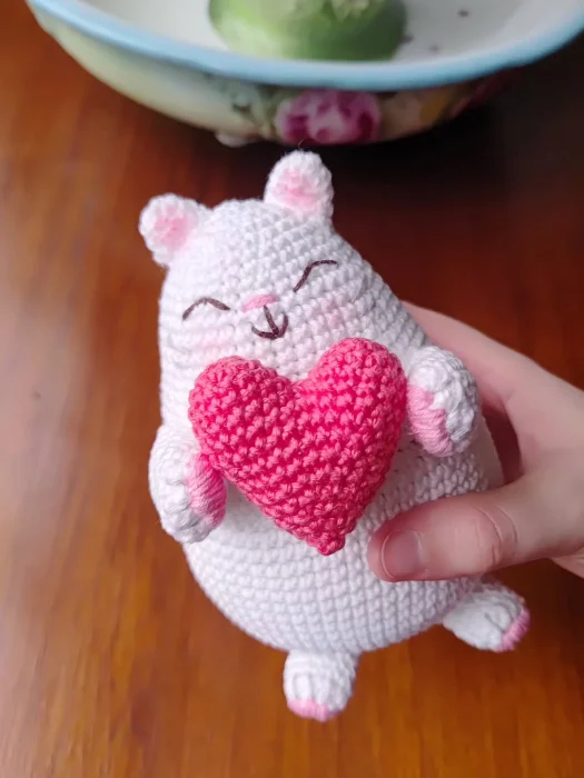 Gatinho gordo com coração - Imagem 6